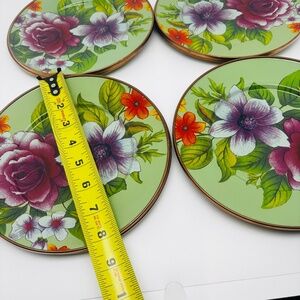 Green Flower Market Salad/Dessert Plates